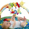 Plush Hanging Crib Toy - Cute Animal Shape with Rainbow Colors - Perfect for Strollers and Car Seats - Ideal Baby Gift for New Moms