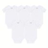 5-Piece Adorable Baby Girls Cotton Romper Set - Perfect for Newborns!
