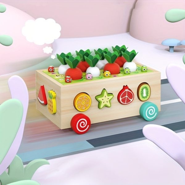 Toddlers Montessori Wooden Educational Toys For Baby Boys Girls Shape Sorting Toys Gifts Wood Preschool Learning Fine Motor Skills Game Christmas??Halloween??Thanksgiving Gift