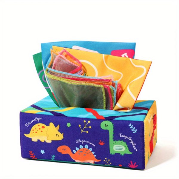 Montessori Tissue Box and Sensory Scarves for 6-12 Month Olds - Early Learning and Developmental Toys