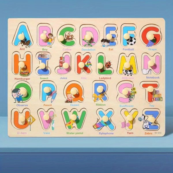 Educational Hand Scratching Board Puzzle Building Blocks for Kids - Cognitive Shape Development Toy for Boys and Girls - Perfect Christmas, Halloween, and Thanksgiving Gift