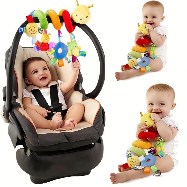 Plush Baby Stroller Rattle Toy - Versatile Hanging Bell for Bed, Car, and More - Perfect for Halloween, Thanksgiving, and Christmas Gifts