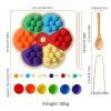 Flower Rainbow Board Toy, Montessory Toy, Exercise Baby Hand Movement Good Helper