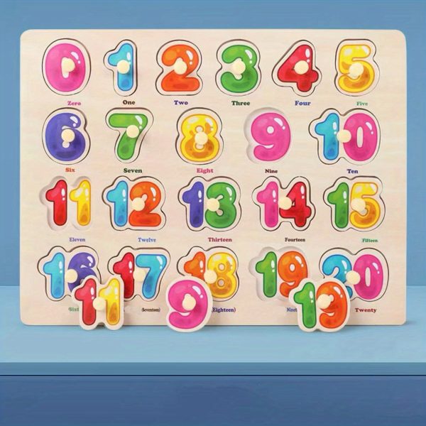 Educational Hand Scratching Board Puzzle Building Blocks for Kids - Cognitive Shape Development Toy for Boys and Girls - Perfect Christmas, Halloween, and Thanksgiving Gift