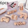Beechwood Simple Baby Hand Rattles Car Early Learning Wooden Baby Grasping Soothing Nibbling Toys Large Particles