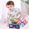 Montessori Baby Sensory Toy Set - Crinkle Paper Scarves and Tissue Box Toy for Early Learning and Development - Perfect Christmas or Easter Gift Idea
