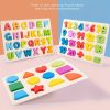 Three-in-one Preschool Puzzle Set, Children Learn Alphabets, Numbers, Shapes, Colors, Cognition, Early Education, Montessori Toys, Developing Baby Intelligence, Educational Puzzle, Puzzle Toys