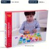 Three-in-one Preschool Puzzle Set, Children Learn Alphabets, Numbers, Shapes, Colors, Cognition, Early Education, Montessori Toys, Developing Baby Intelligence, Educational Puzzle, Puzzle Toys