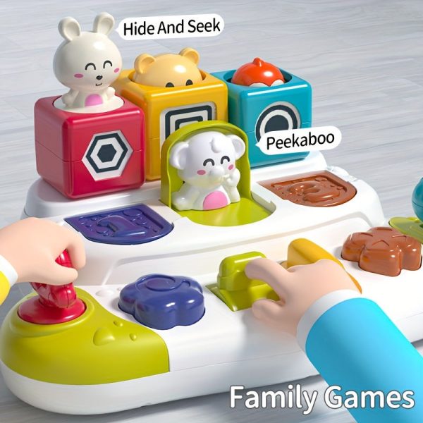 Interactive Cat Pop Up Toy for Babies and Toddlers - Develops Logic and Thinking Skills, Early Education and Surprise Box Feature Included