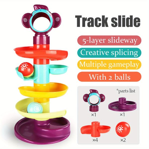 Early Education Baby Toy Set - Track Ball, Spin and Play - Perfect for Halloween, Christmas, and Thanksgiving Gifts
