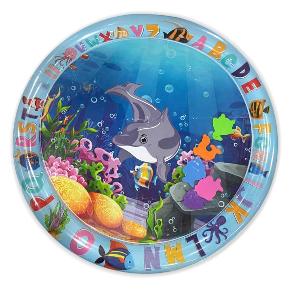Inflatable Baby Water Mat - Promotes Motor and Sensory Development - Aquarium Activity Mat for Boys and Girls - Sensory Stimulation Gift for Infants - 25.6 Inches - Perfect for Christmas, Halloween, and Thanksgiving Gifts