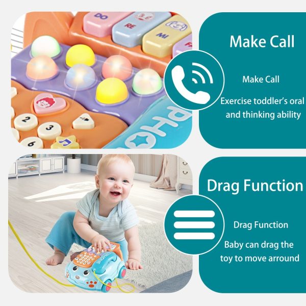 Baby Toys Musical Phone Car Phone Educational Early Education Baby Simulation Seat Machine Toys For Boys And Girls, Halloween/Christmas Gift