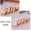 Beechwood Simple Baby Hand Rattles Car Early Learning Wooden Baby Grasping Soothing Nibbling Toys Large Particles
