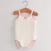 Baby One-Pieces Bodysuits for Newborn Girls Kids Cotton Sleeveless Rompers Toddlers Summer Playsuits White Clothes Outfit 2023
