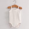 Baby One-Pieces Bodysuits for Newborn Girls Kids Cotton Sleeveless Rompers Toddlers Summer Playsuits White Clothes Outfit 2023