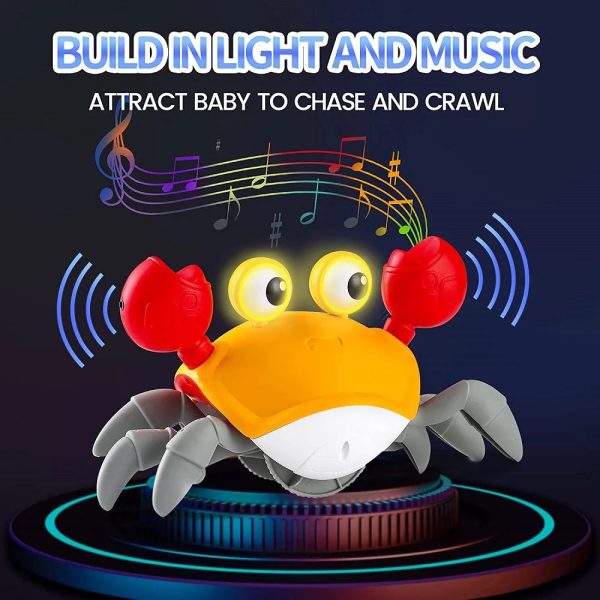 Dancing Crab Run Away Toy for Babies Crawling Interactive Escape Crabs Fuj?o Toys Baby Birthday Gift VIP Dropshipping with Box