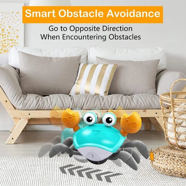 Dancing Crab Run Away Toy for Babies Crawling Interactive Escape Crabs Fuj?o Toys Baby Birthday Gift VIP Dropshipping with Box