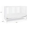 4-in-1 Convertible Crib in White