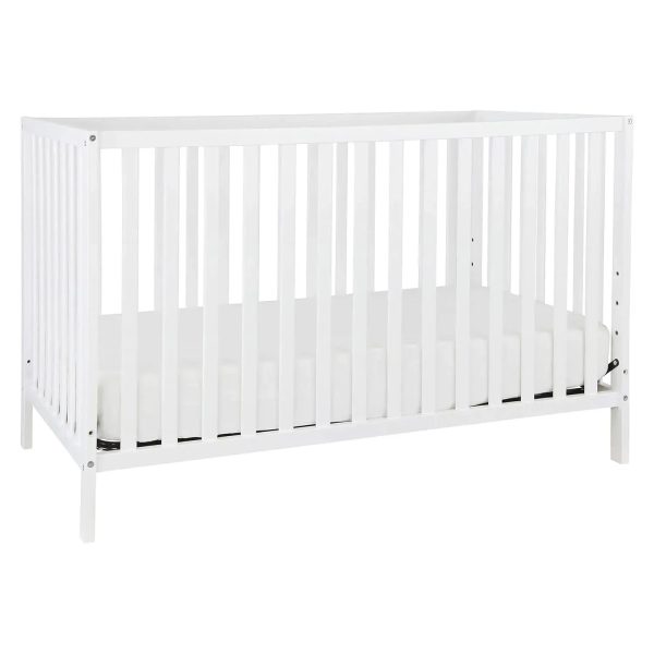 4-in-1 Convertible Crib in White