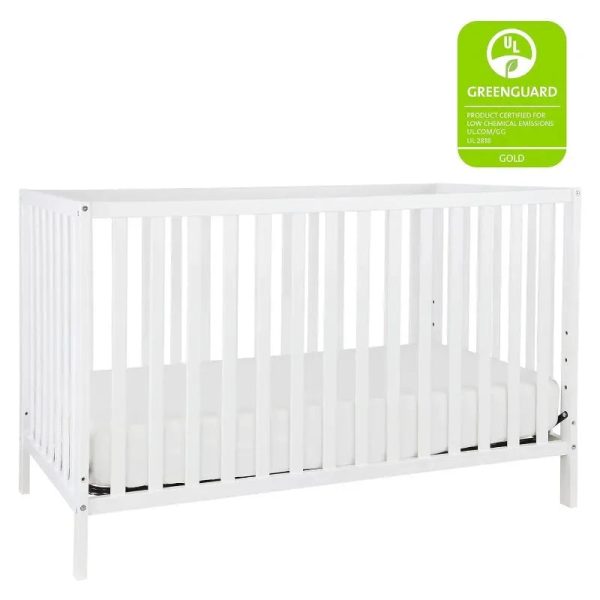 4-in-1 Convertible Crib in White