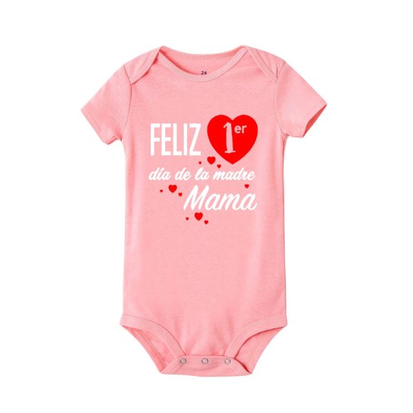 Happy Mothers Day Baby Bodysuits Baby Girl Boy Mothers Day Outfit My 1st Mothers Day New Born Short Sleeve Romper Infant Clothes
