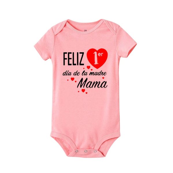Happy Mothers Day Baby Bodysuits Baby Girl Boy Mothers Day Outfit My 1st Mothers Day New Born Short Sleeve Romper Infant Clothes