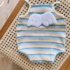 Newborn Striped Romper Baby Girls Candy Color Bodysuit Infant Sling Vest Wearing Summer Clothes New Child Fashion Tops Clothes