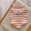 Newborn Striped Romper Baby Girls Candy Color Bodysuit Infant Sling Vest Wearing Summer Clothes New Child Fashion Tops Clothes