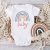 Rainbow Baby Print Newborn Clothes Baby Summer Rompers Infant Body Short Sleeve Baby Toddler Jumpsuit Baby Boy Girl Shower Gifts