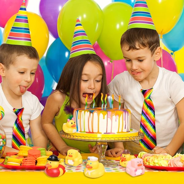 25pcs, Soft Rubber Duck Bath Toys for Toddlers - Assorted Duckies for Bathtime Fun - Perfect Birthday or Baby Shower Gift