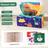Montessori Baby Sensory Toy Set - Crinkle Paper Scarves and Tissue Box Toy for Early Learning and Development - Perfect Christmas or Easter Gift Idea