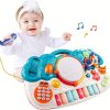 6-in-1 Light Up Phone Drum Keyboard Piano Set, Baby Toys For 12 To 18 Months Toddlers, 1 2 3 Years Old Babies, First Birthday Gifts For Boys Girls
