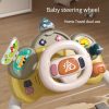 Interactive Steering Wheel Toy for Kids - Realistic Co-pilot Experience with Sound Effects, Soft Lighting, and Magic Tape Strap - Multi-functional and Fun Learning Tool in Gift Box Packaging