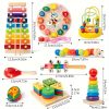 Nine-in-one Wooden Montessori Toys, Ringing Bells, Ringing Drums And Drum Set Musical Instruments, Early Childhood Education, Toddler Toys Christmas Gifts Halloween Thanksgiving Christmas Gifts