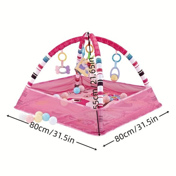 c0b3632386fcae609d2c989ee942e4e6.jpg 18-piece Baby Activity Gym Set - Develop Movement, Cognition, and Sensory Skills with Fence Gym, Ball Pit, Crawling Mat, and Toys - Perfect Christmas Gift for Boys and Girls!