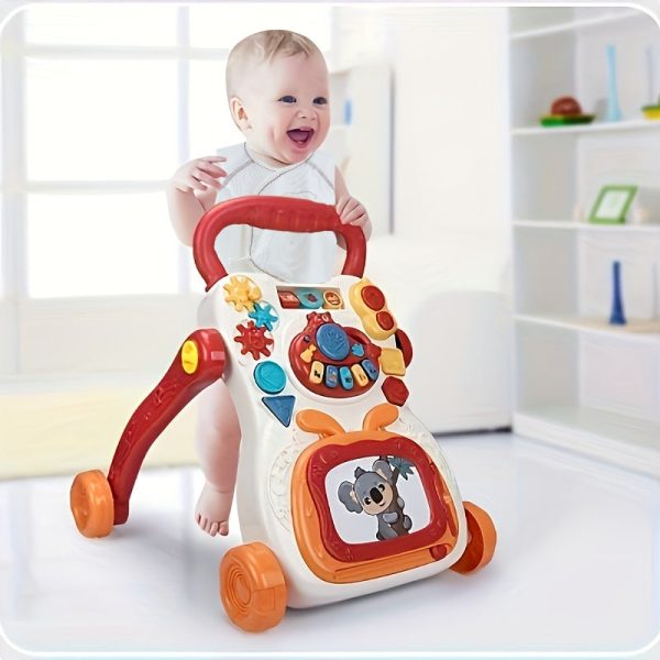 Multifunctional Sit Station Learning Walker for Early Education and Fun Activities - Detachable Game Panel, Music Learning Toys for Baby Boys and Girls - Perfect Christmas Gift
