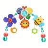 HUANGER Hanging Butterfly Crib Bassinet Mobile Baby Toy Rattles, Safety Newborn Bed Bell Toys No Battery Operation Required