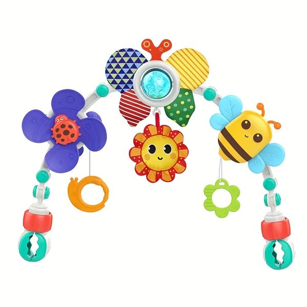 HUANGER Hanging Butterfly Crib Bassinet Mobile Baby Toy Rattles, Safety Newborn Bed Bell Toys No Battery Operation Required
