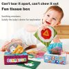 Montessori Tissue Box and Sensory Scarves for 6-12 Month Olds - Early Learning and Developmental Toys