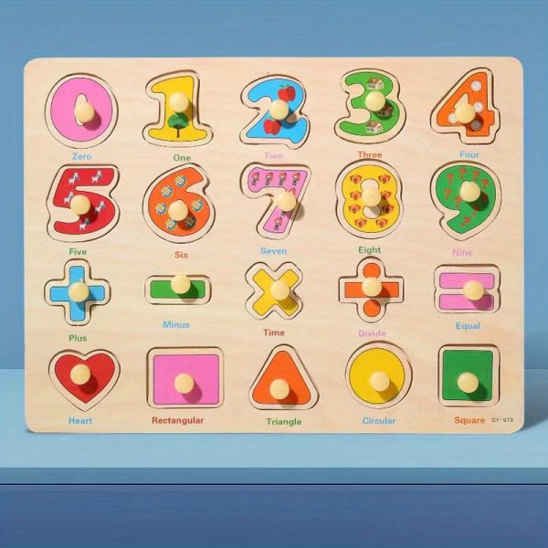 Educational Hand Scratching Board Puzzle Building Blocks for Kids - Cognitive Shape Development Toy for Boys and Girls - Perfect Christmas, Halloween, and Thanksgiving Gift