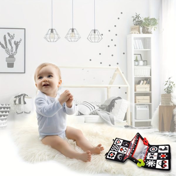 Tummy Time Mirror Toy, Foldable Floor Mirror Toy, Montessori Early Educational Toy